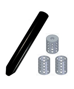Модератор 3-камерный BGun для PCP винтовок, 30x140 мм (1/2” UNF)