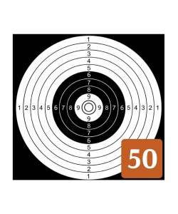 Мишени BG для винтовок, 100х100 мм (картон, 50 штук)