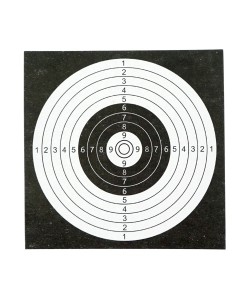 Мишени BG для винтовок, 100х100 мм (картон, 50 штук)