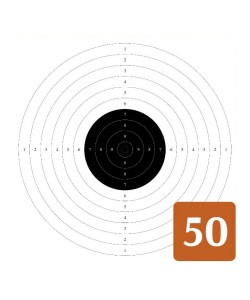 Мишени BG для пистолетов, 100х100 мм (картон, 50 штук)