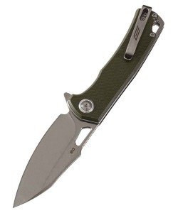 Нож складной GhostBlade Polter, лезвие 81 мм, сталь D2 (олива)