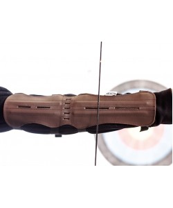 Крага охотничья Centershot 33 см, кожа (коричневая)