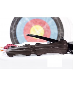 Крага охотничья Centershot 33 см, кожа (коричневая)