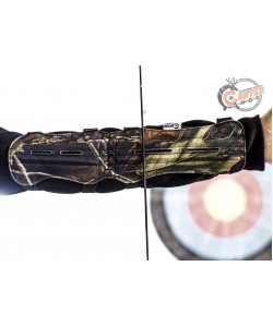 Крага охотничья Centershot 33 см, кожа (камуфляж)