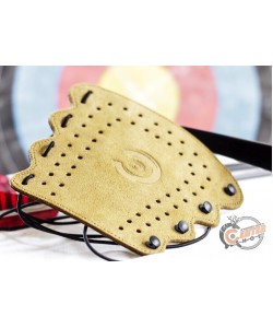 Крага на шнуровке бежевая (замша)