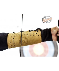 Крага на шнуровке бежевая (замша)