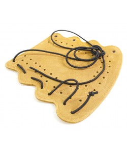 Крага на шнуровке бежевая (замша)