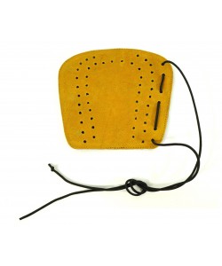 Крага на шнуровке коричневая (замша)