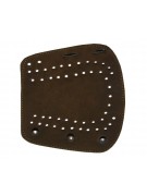 Крага на шнуровке коричневая (замша)