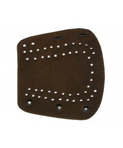 Крага на шнуровке коричневая (замша)