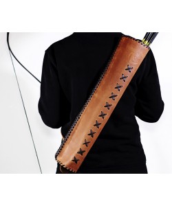 Колчан заспинный элит (кожа)