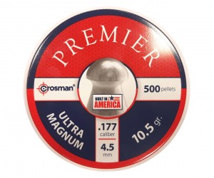 Пули Crosman Premier Domed Ultra Magnum 4,5 мм, 0,68 г (500 штук)