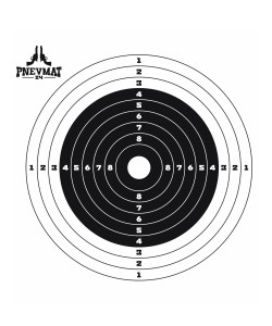 Мишени для пневматики Pnevmat24 №8, 100x100 мм (50 штук)