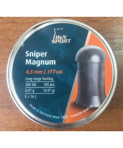 Пули для пневматики H&N Sniper Magnum 4,5 мм, 0,97 г (300 штук)