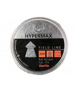 Пули для пневматики RWS Hypermax 4,5 мм, 0,34 г (200 штук)