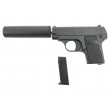 Страйкбольный пистолет Galaxy G.1A (Colt 25) с глушителем - фото № 4