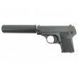 Страйкбольный пистолет Galaxy G.1A (Colt 25) с глушителем - фото № 1