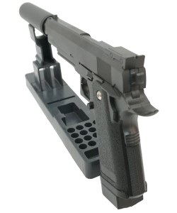 Страйкбольный пистолет Galaxy G.6A (Colt Hi-Capa) с глушителем и ЛЦУ
