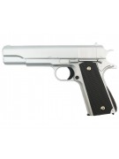 Страйкбольный пистолет Galaxy G.13S (Colt 1911) серебристый