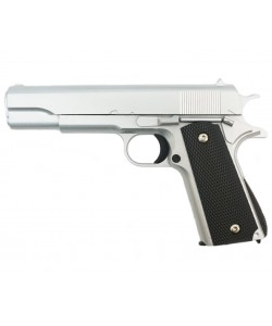 Страйкбольный пистолет Galaxy G.13S (Colt 1911) серебристый