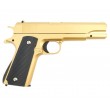 Страйкбольный пистолет Galaxy G.13GD (Colt 1911) золотистый - фото № 2