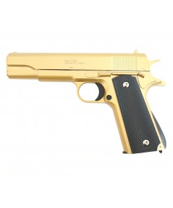Страйкбольный пистолет Galaxy G.13GD (Colt 1911) золотистый