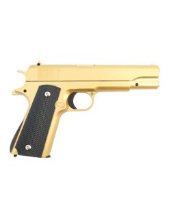 Страйкбольный пистолет Galaxy G.13GD (Colt 1911) золотистый