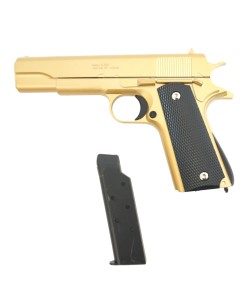 Страйкбольный пистолет Galaxy G.13GD (Colt 1911) золотистый