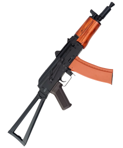 Страйкбольный автомат Cyma АКС-74У, деревянное цевье (CM.035A)