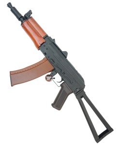 Страйкбольный автомат Cyma АКС-74У, деревянное цевье (CM.035A)