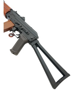 Страйкбольный автомат Cyma АКС-74У, деревянное цевье (CM.035A)