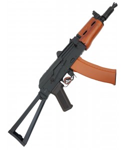 Страйкбольный автомат Cyma АКС-74У, деревянное цевье (CM.045A)