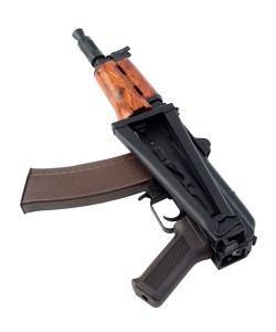 Страйкбольный автомат Cyma АКС-74У, деревянное цевье (CM.045A)