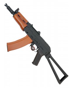 Страйкбольный автомат Cyma АКС-74У, деревянное цевье (CM.045A)