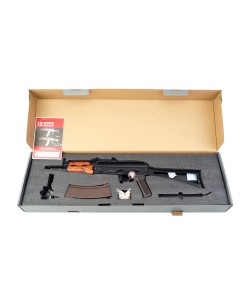 Страйкбольный автомат Cyma АКС-74У, деревянное цевье (CM.045A)