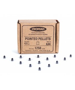 Пули «Люман» Pointed pellets 4,5 мм, 0,68 г (1250 штук)