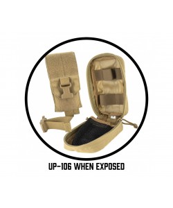 Подсумок Wartech UP-106 «АИМ» под аптечку отрывной, малый (койот)