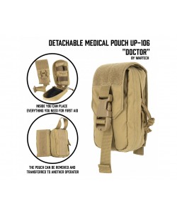 Подсумок Wartech UP-106 «АИМ» под аптечку отрывной, малый (цифра EMP)