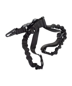 Ремень тактический Wartech TS-106 одноточечный с фастексом, резинка (черный)