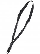 Ремень тактический Wartech TS-106 одноточечный с фастексом, резинка (черный)