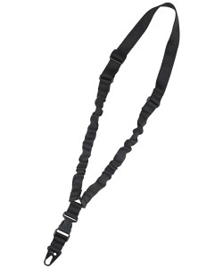 Ремень тактический Wartech TS-106 одноточечный с фастексом, резинка (черный)