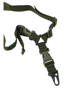 Ремень тактический Wartech TS-105 одноточечный с фастексом и мягким плечом (олива)