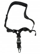 Ремень тактический Wartech TS-105 одноточечный с фастексом и мягким плечом (черный)