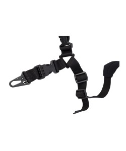 Ремень тактический Wartech TS-105 одноточечный с фастексом и мягким плечом (черный)