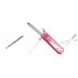 Нож-брелок Victorinox Classic 0.6203.T5 (58 мм, полупрозрачный розовый) - фото № 4