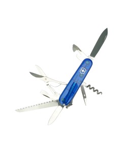 Нож складной Victorinox Huntsman 1.3713.T2 (91 мм, полупрозрачный синий)