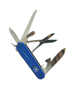 Нож складной Victorinox Huntsman 1.3713.T2 (91 мм, полупрозрачный синий)
