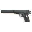 Страйкбольный пистолет Galaxy G.2A (Browning mini) с глушителем - фото № 1