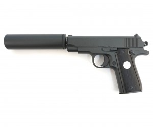 Страйкбольный пистолет Galaxy G.2A (Browning mini) с глушителем
