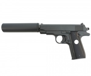 Страйкбольный пистолет Galaxy G.2A (Browning mini) с глушителем